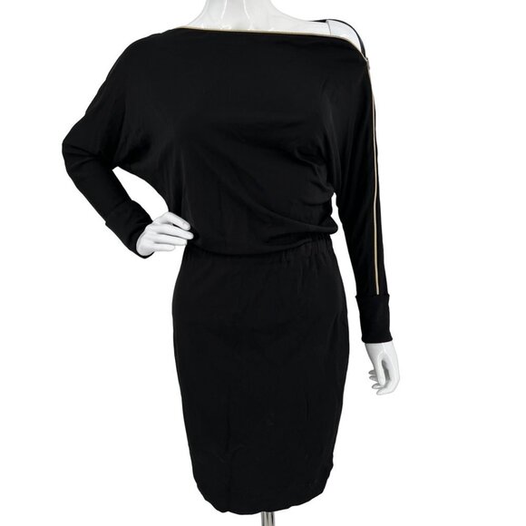 L'Agence Little Black Dress Slinky Zipper Neckline Adjustable Size‎ 0 - Picture 1 of 8